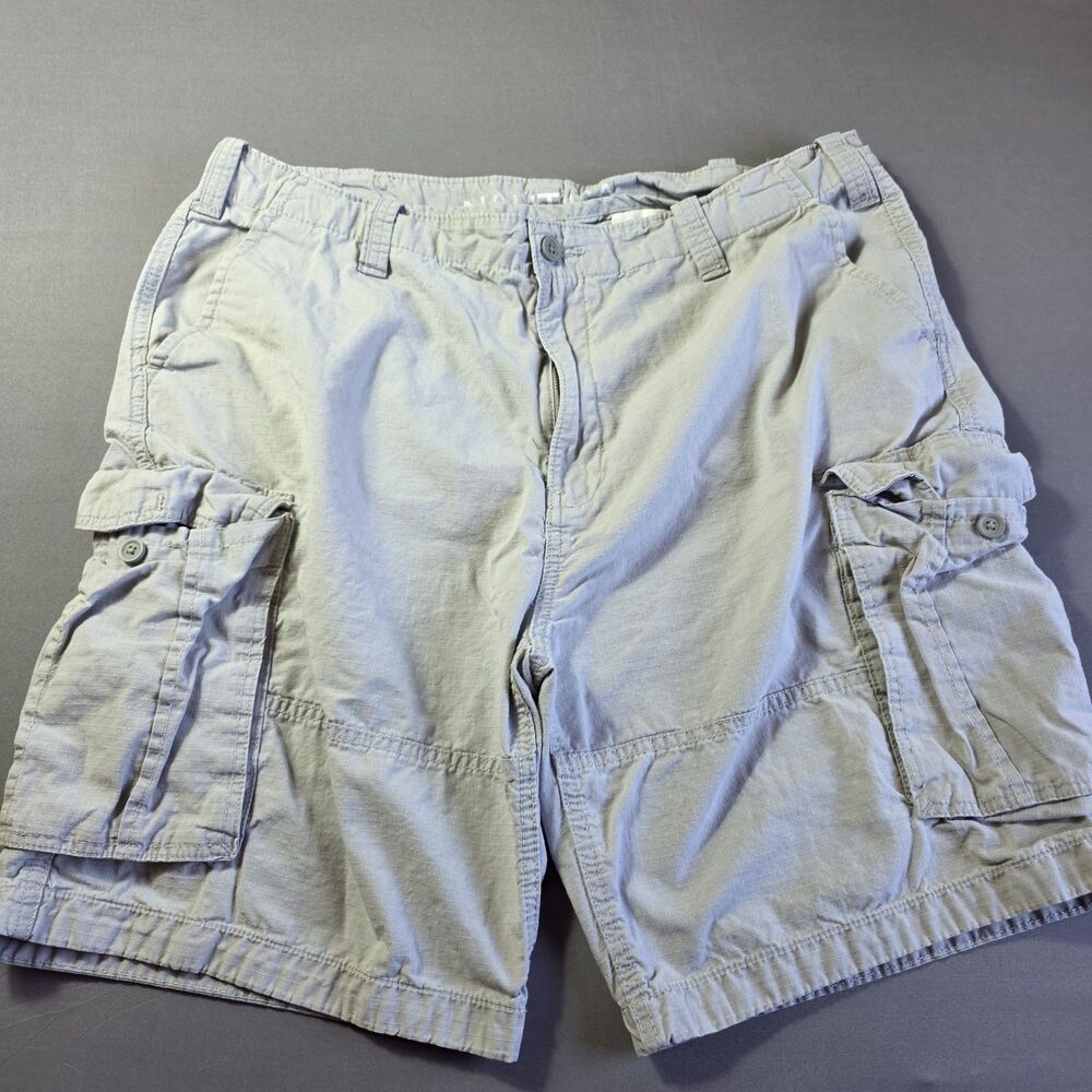 Nautica Modern Fit Ripstop Cargo Shorts Men's Size 38W High Rise Light Tan